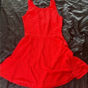 Elegant Red Sleeveless Dress
